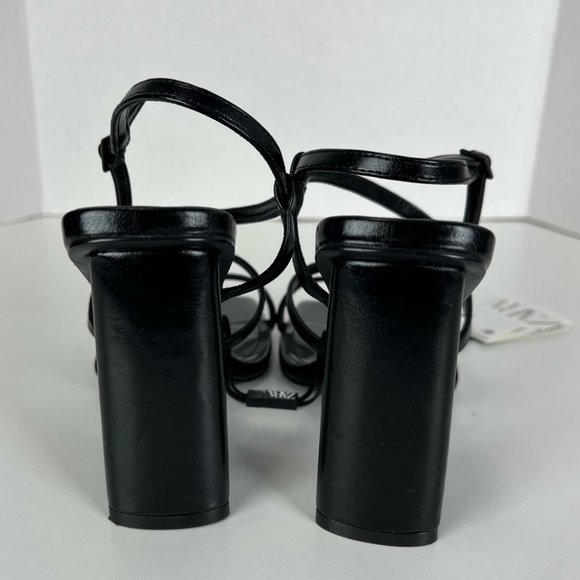 Zara, Women’s High Heel Strappy Sandals in Black. Size: 7.5 (US) tags removed - Picture 5 of 15